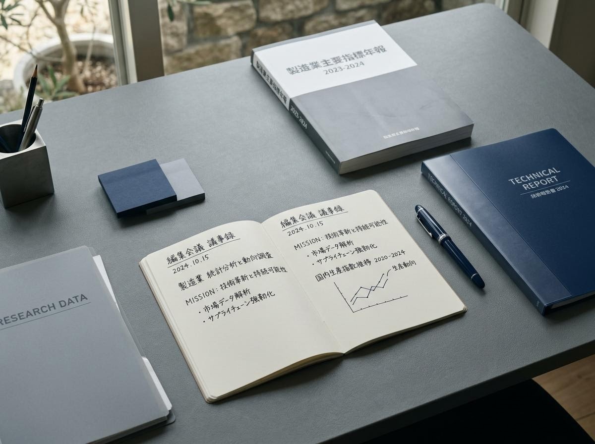 編集部の資料整理イメージ